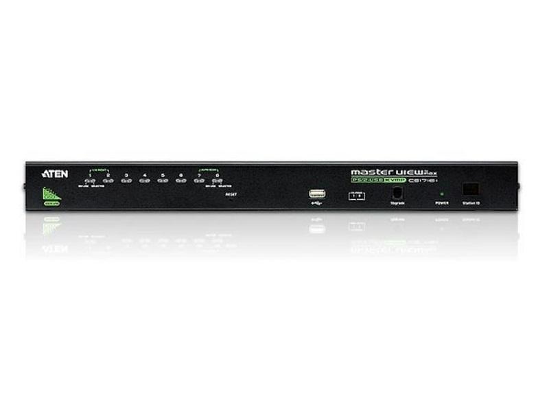 Aten CS1708A 8-Port PS/2-USB VGA KVM Switch with Daisy-Chain Port and USB Peripheral Support