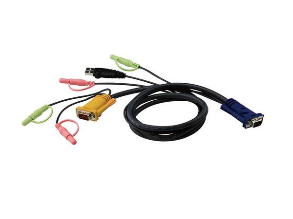 Aten 2L5301U USB KVM Cable with Audio Plugs (4ft)