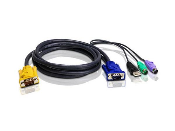Aten 2L5301UP 2L-5301UP PS/2 USB KVM Cable (4 inches)