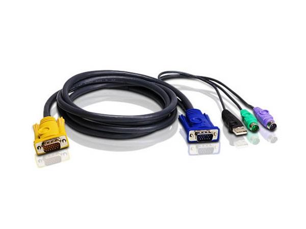 Aten 2L5303UP PS/2 USB KVM Cable (10ft)