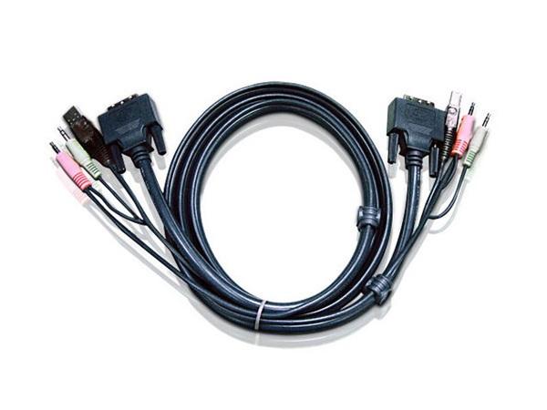 Aten 2L7D05U USB DVI-D Single Link KVM Cable (16ft)