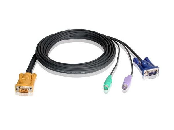 Aten 2L5206P SPHD15 to VGA and PS/2 KVM Cable (20ft)