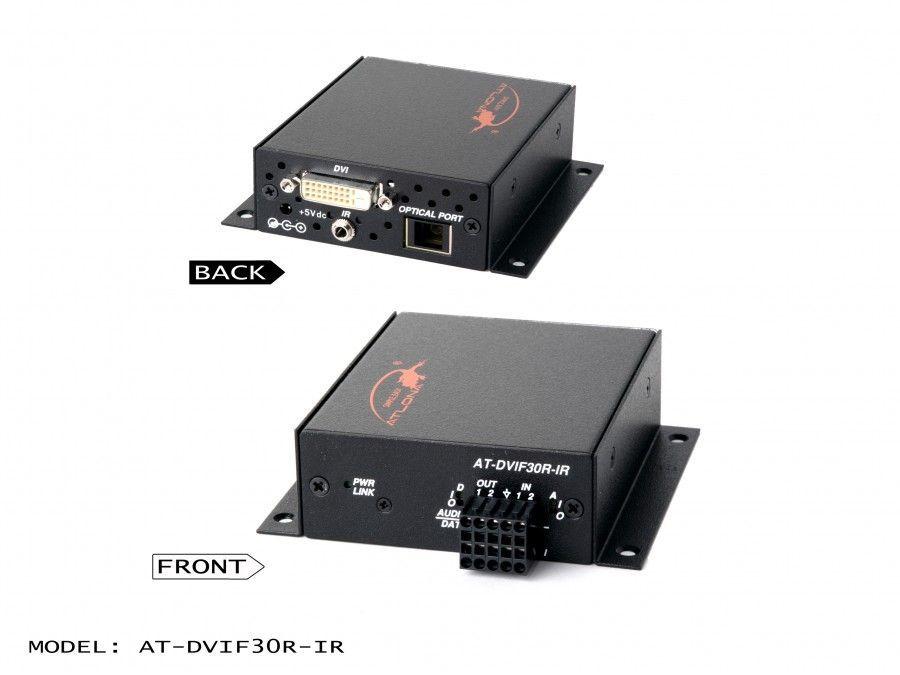 Atlona AT-DVIF30R-IR DVI/RS232/IR/Audio Extender (Receiver) over MM Fiber