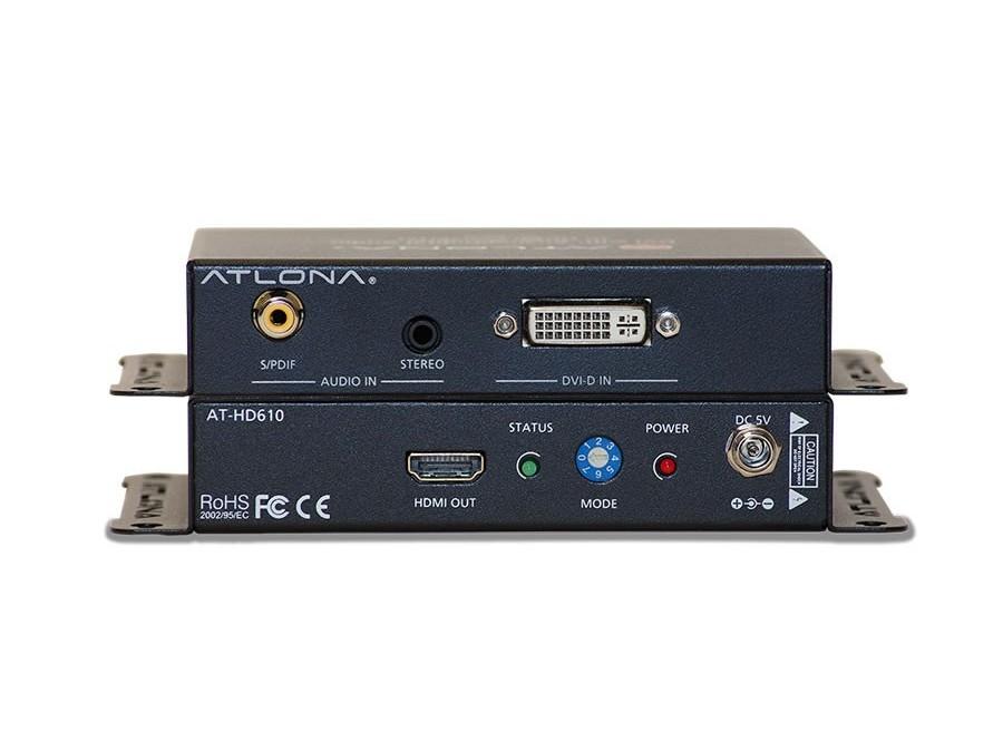 Atlona AT-HD610 DVI with Analog/Digital Audio to HDMI Converter and Embedder