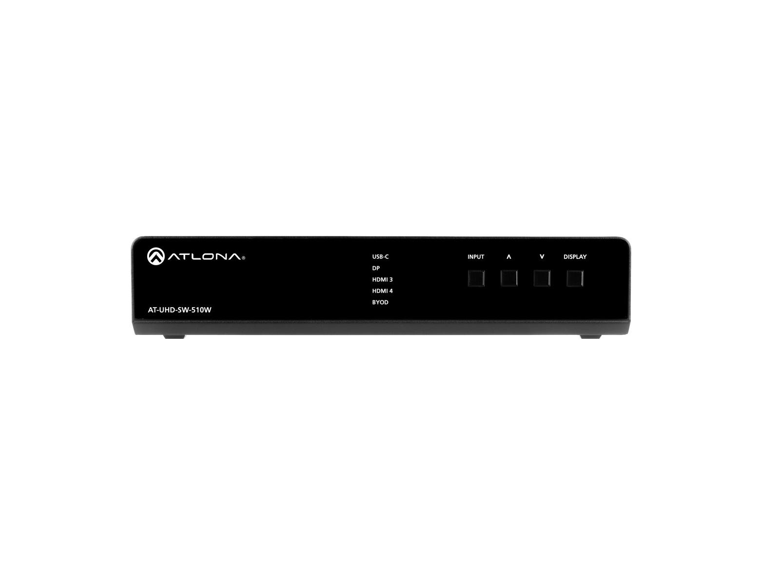 Atlona AT-UHD-SW-510W-KIT AT-UHD-SW-510W with AT-UHD-EX-100CE-Receiver-PSE