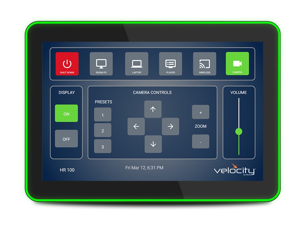 Atlona AT-VTPG-1000VL-BL Velocity All-In-One 10 inch Touch Panel with Gateway (Black)