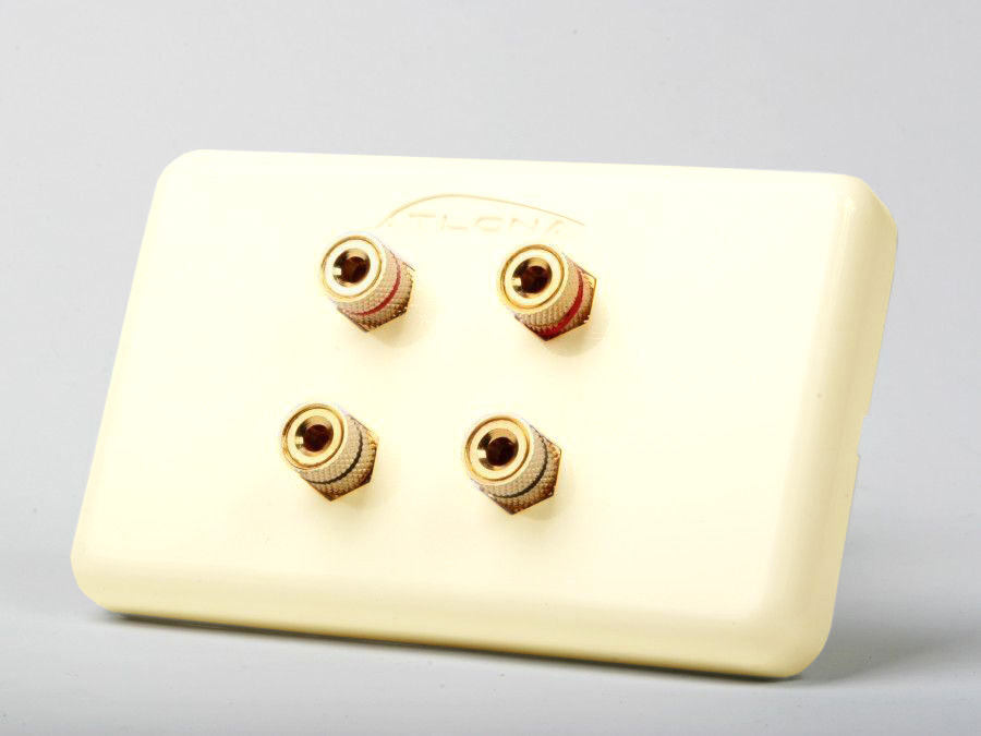 Atlona AT80040 HIGH-QUALITY WALL PLATE FOR 2 SPEAKERS