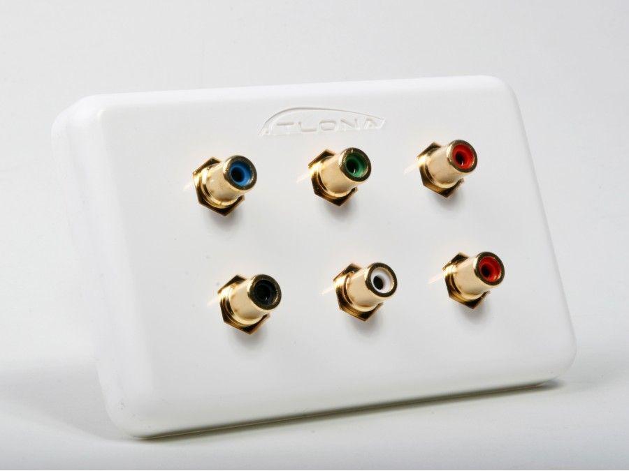 Atlona AT80COMP7 Component Video with Analog/Digital Audio Wall Plate