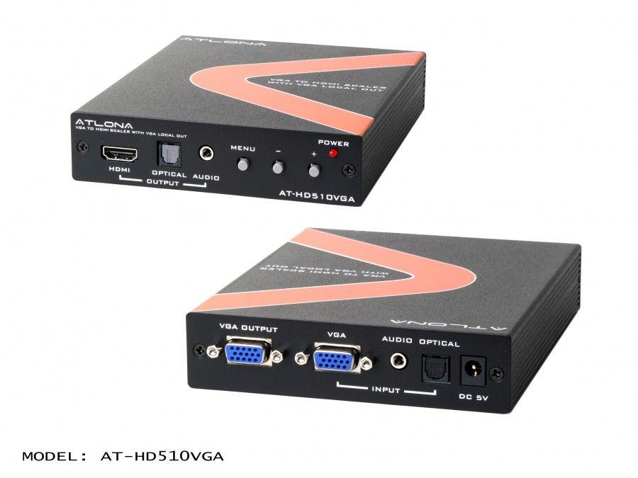 Atlona AT-HD510VGA PC/Component to HDMI Scaler with local PC/Component output
