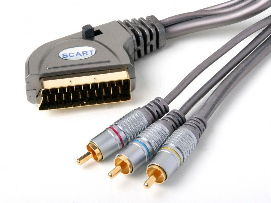 Atlona 19-012L-10 10m/33ft High-Quality Scart to Audio/Video with In/Out Switch