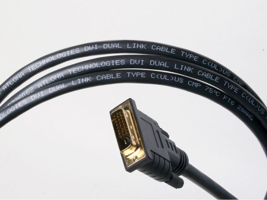 Atlona ATP-14009-2 6.6ft (2m) Plenum DVI Dual Link Male/Male Cable