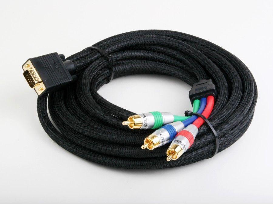 Atlona AT19072L-10 10M (33Ft) Vga To Component / Component To Vga Breakout Video Cable