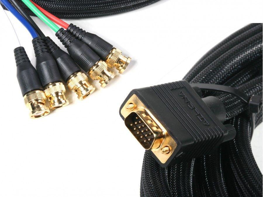 33FT  VGA HD-15 TO COMPONENT 3 RCA BREAKOUT VIDEO CABLE  for HDTV Extension 