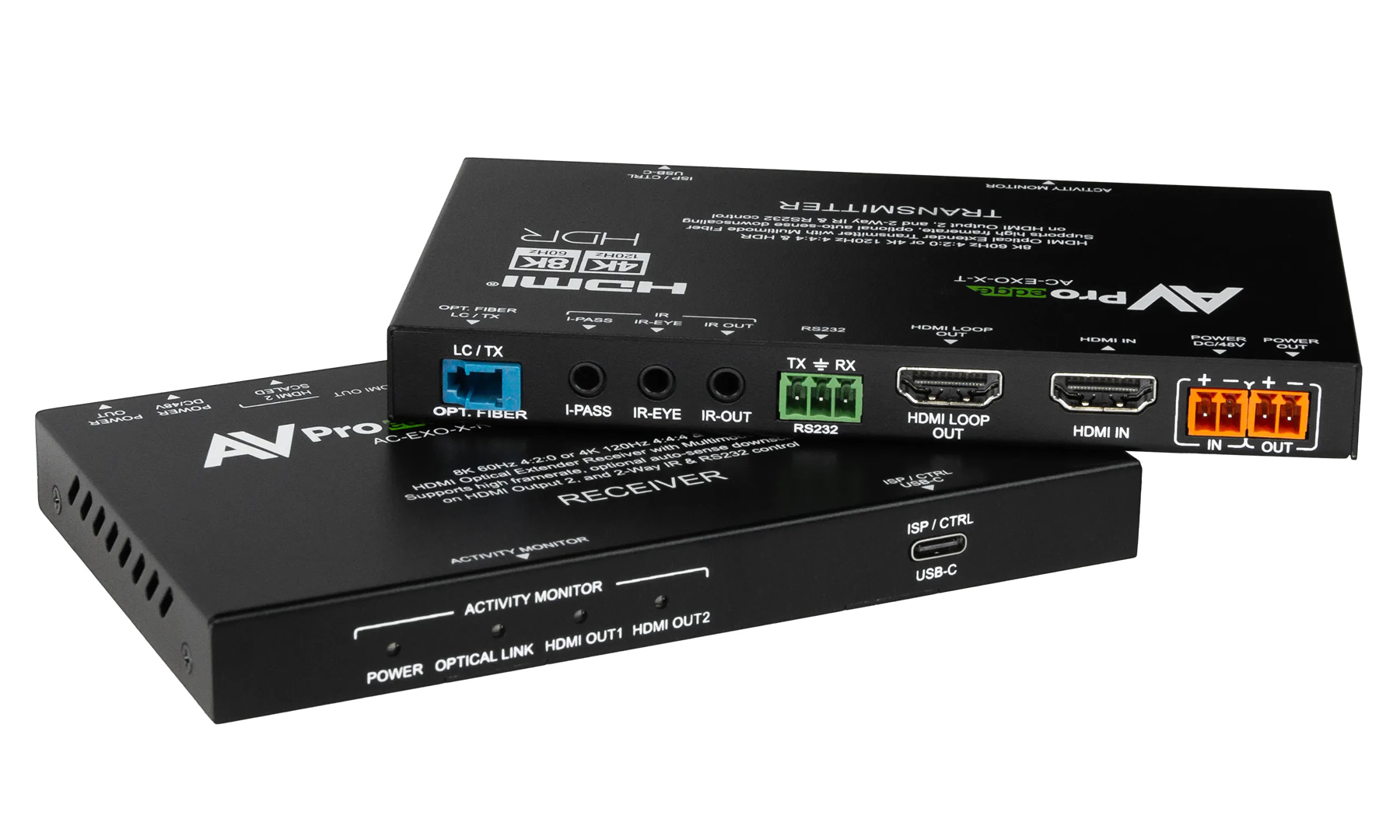 AVPro Edge AC-EXO-X-KIT 40Gbps 8K Fiber Optic Extender Kit