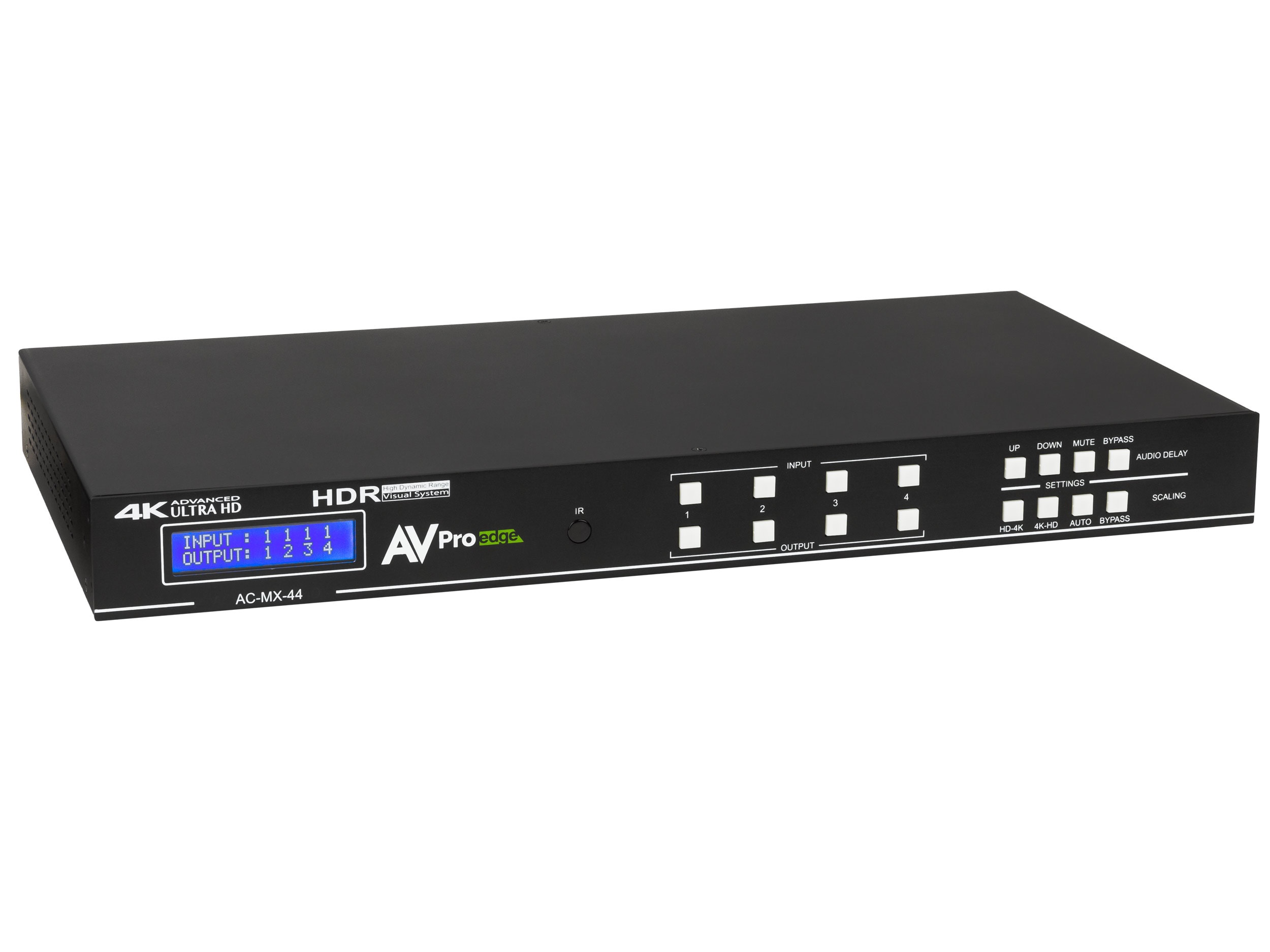 AVPro Edge AC-MX-44 18Gbps 4K60 HDMI 4x4 Matrix with Dual Audio Deembedding