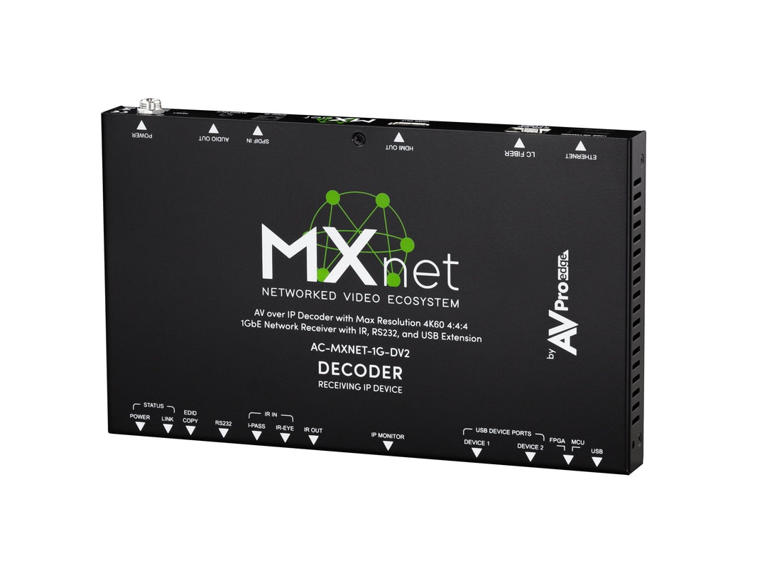 AVPro Edge AC-MXNET-1G-DV2 ​MXNet Evolution II 1G Decoder/Receiving Device