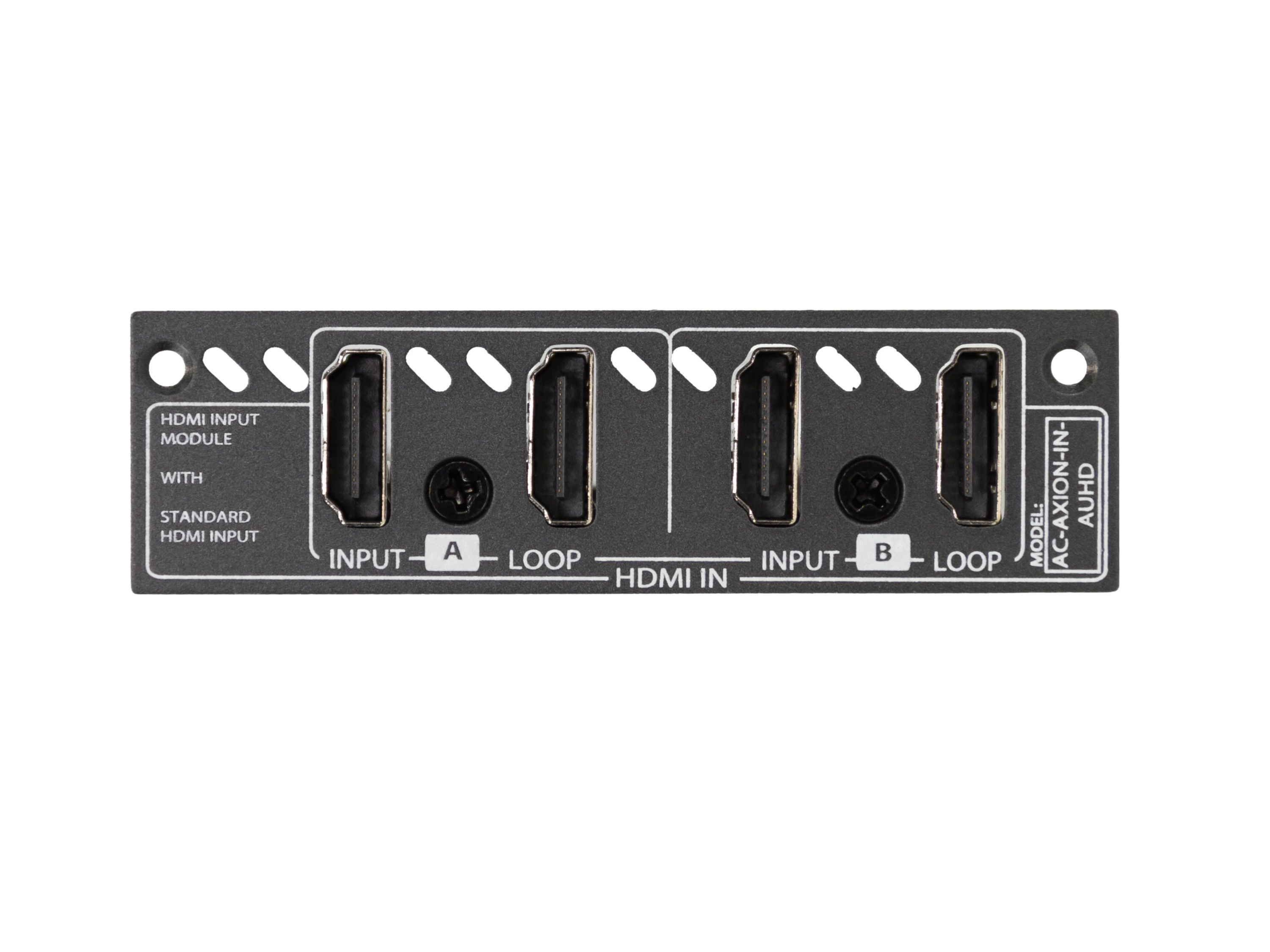 AVPro Edge AC-AXION-IN-AUHD Dual 18Gbps HDMI Input Ports with Dual HDMI Loop Out Ports Card
