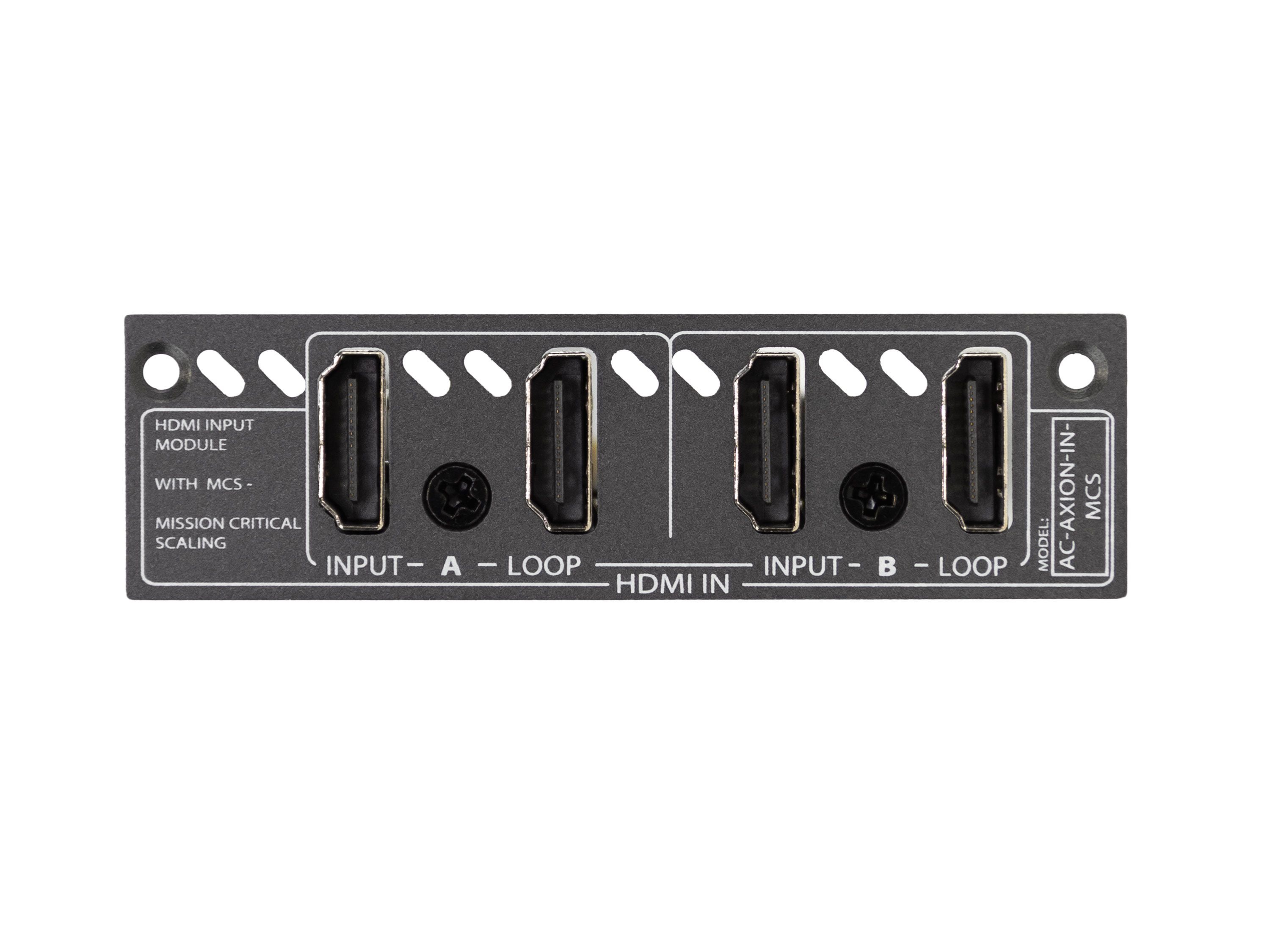 AVPro Edge AC-AXION-IN-MCS Dual 18Gbps HDMI Input Ports with Dual HDMI Loop Out Ports and MCS Card