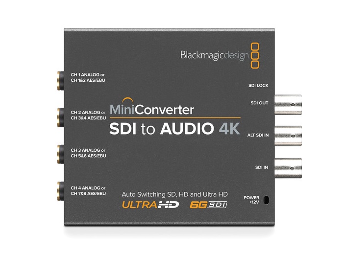 BMD-CONVMCSAUD4K Blackmagic Design Mini Converter - SDI to Audio 4K