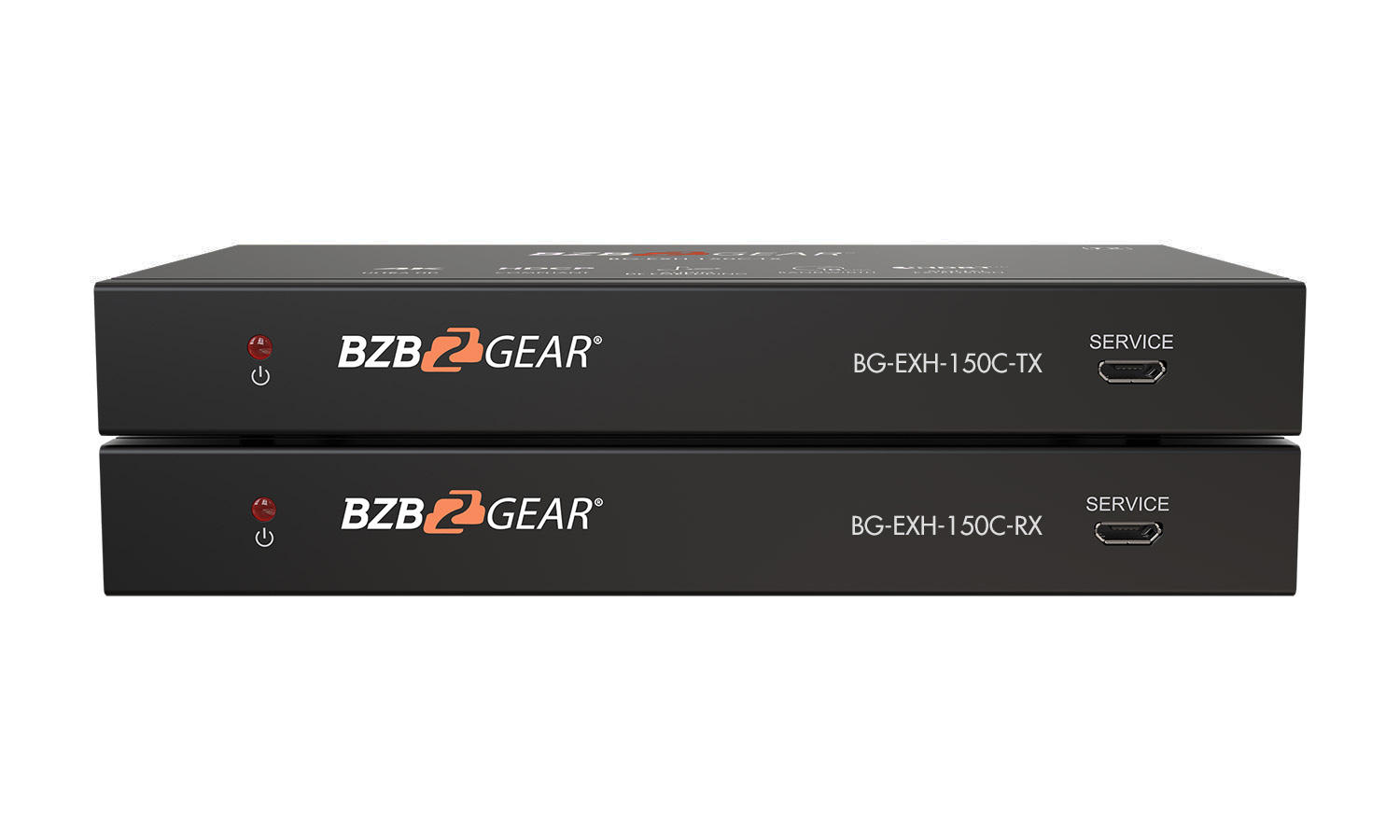 BZBGEAR BG-EXH-150C 4K 18Gbps HDMI HDBaseT Extender with Bi-directional IR RS-232 and CEC up to 150m/495ft