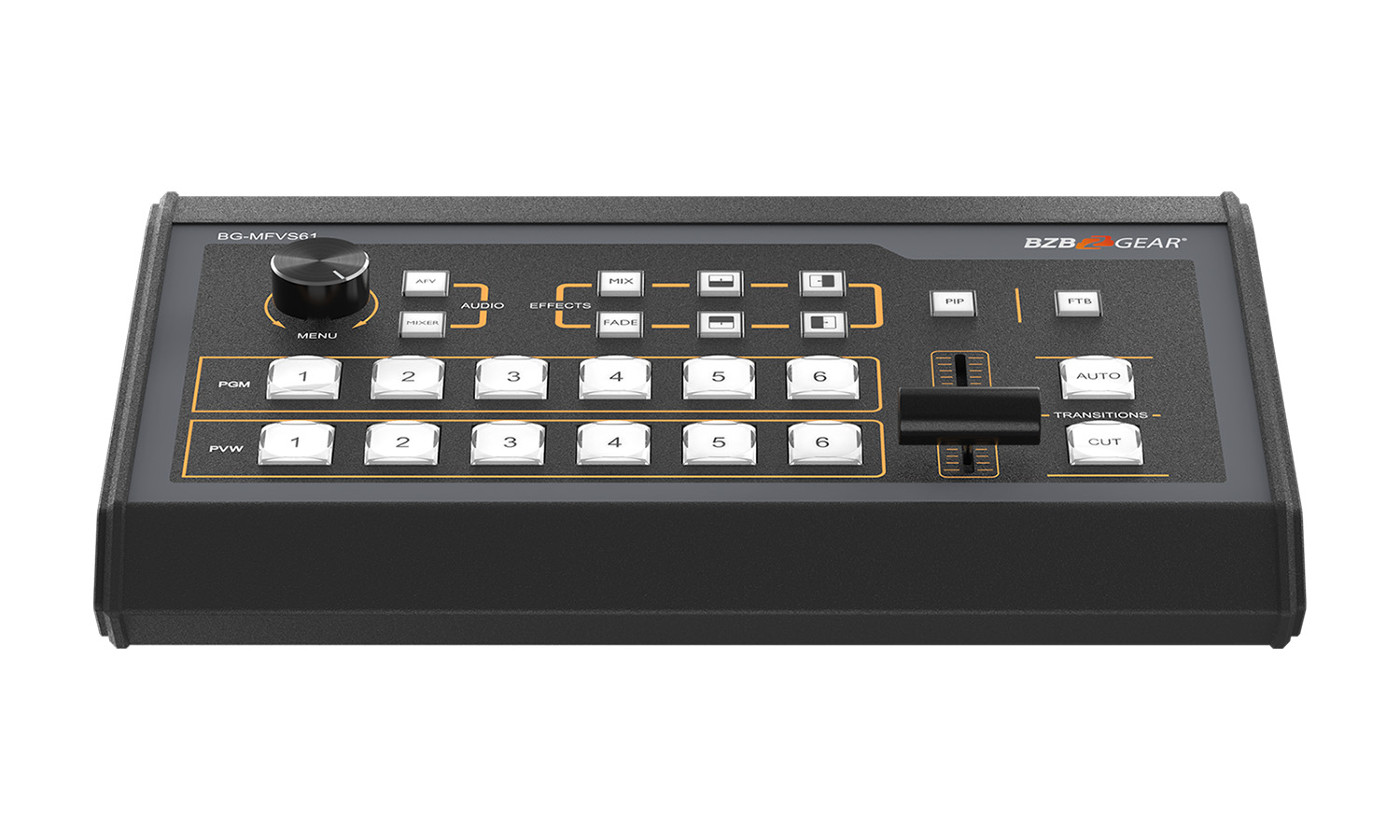 BZBGEAR BG-MFVS61-G2 6-Channel 1080P FHD SDI/HDMI Live Streaming Multi-Format Video Switcher Mixer with PIP/USB 3.0 Capture Card