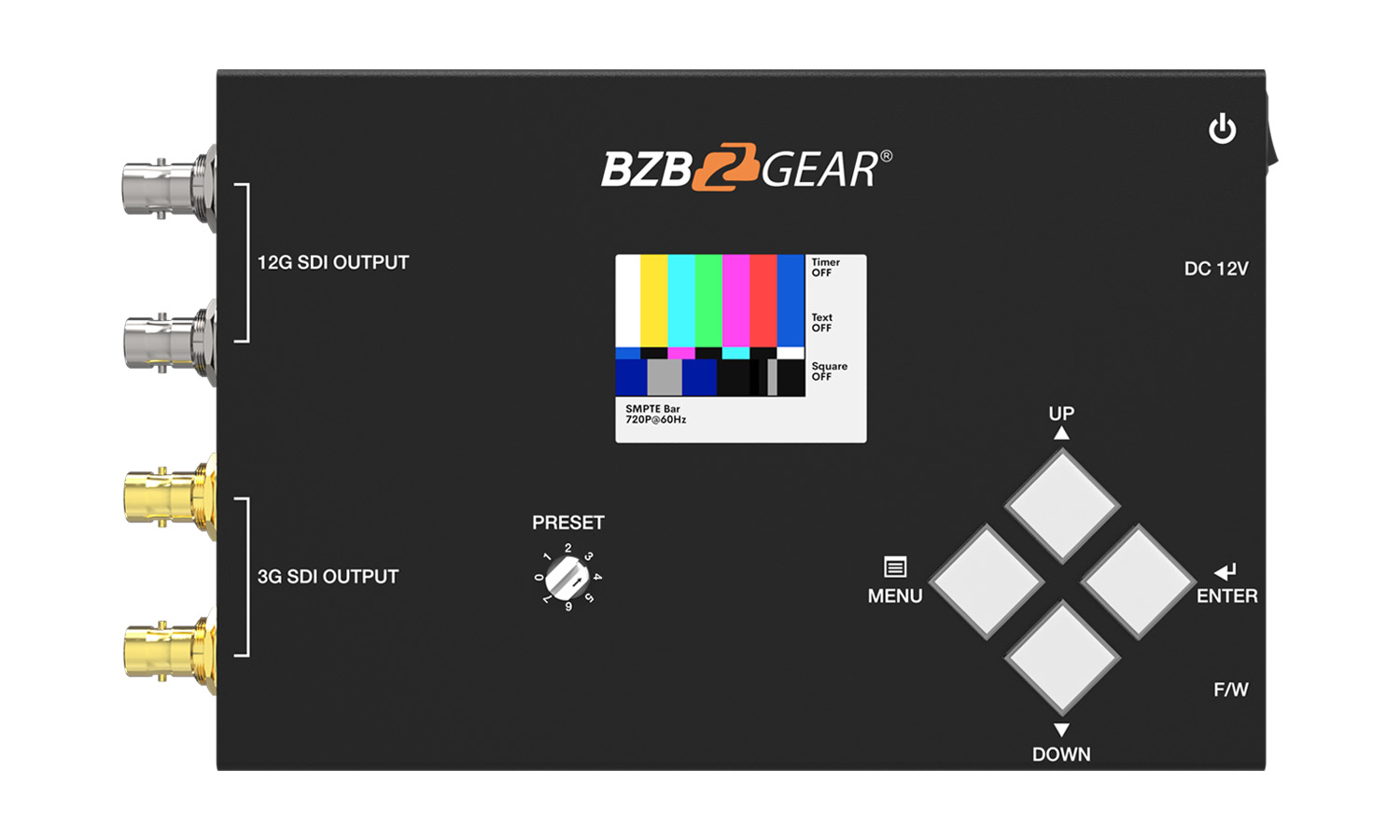 BZBGEAR BG-SDITPG-G2 4K UHD 12G-SDI Video G2 Test Pattern Generator (Support 12G/6G/3G/HD/SD-SDI)