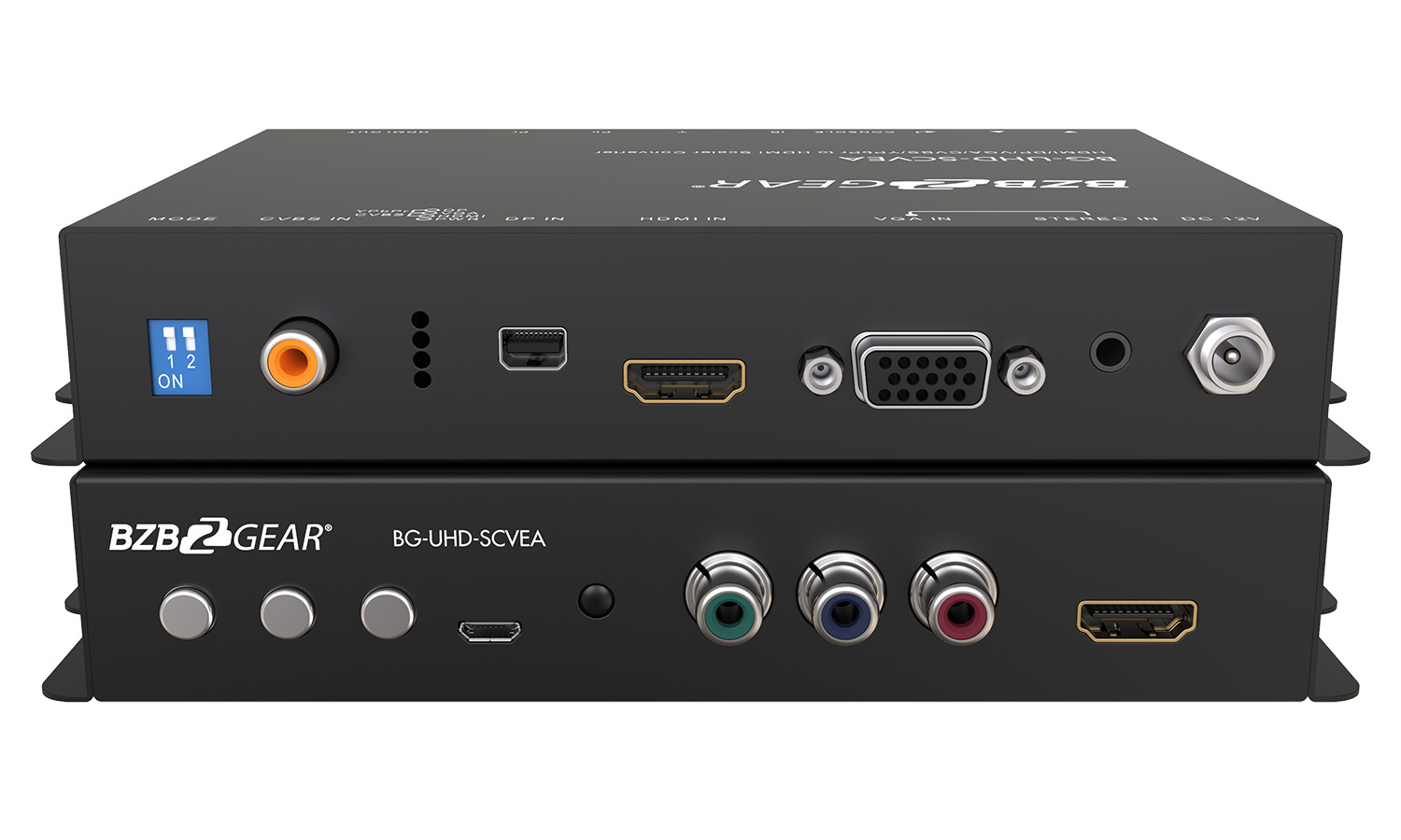 BZBGEAR BG-UHD-SCVEA 1080P/4K UHD Multi-Format HDMI/DP/VGA/CVBS/YPbPr to HDMI Scaler and Converter