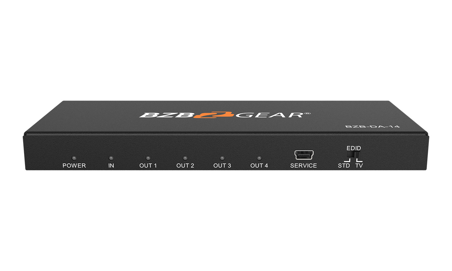 BZBGEAR BZB-DA-14 1X4 4K HDMI Splitter Support HDMI 2.0b HDCP 2.2 HDR and 3D 1