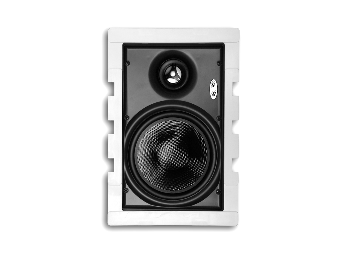 Current Audio WS804FL 8.0 inch 2-Way In-Wall Full Range Loudspeaker with FastLoc Grille/33Hz - 21kHz/Pair