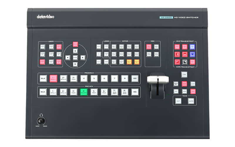 Datavideo SE-2600 HD 8-Input 1080p/60 switcher / 4x 3G-SDI / 4x HDMI / 3x SDI Out / 3x HDMI Out