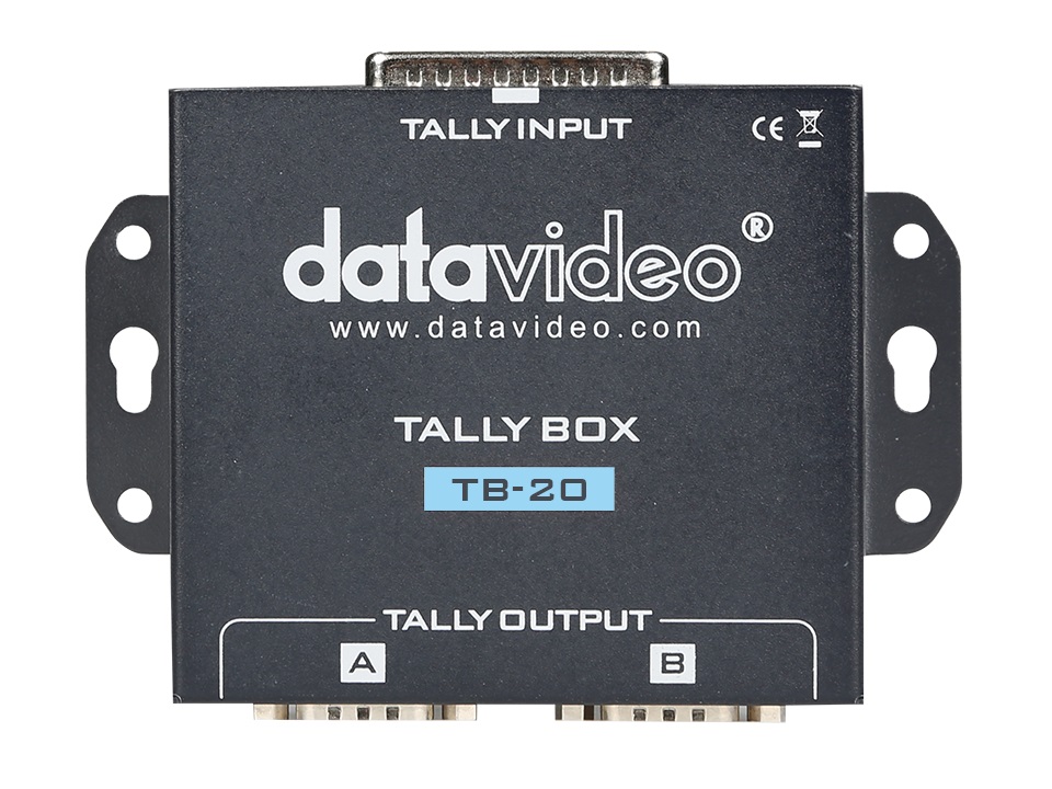 Datavideo TB-20 Tally Box Converter for ITC-100 Intercom System and AG-HMX100 Switcher