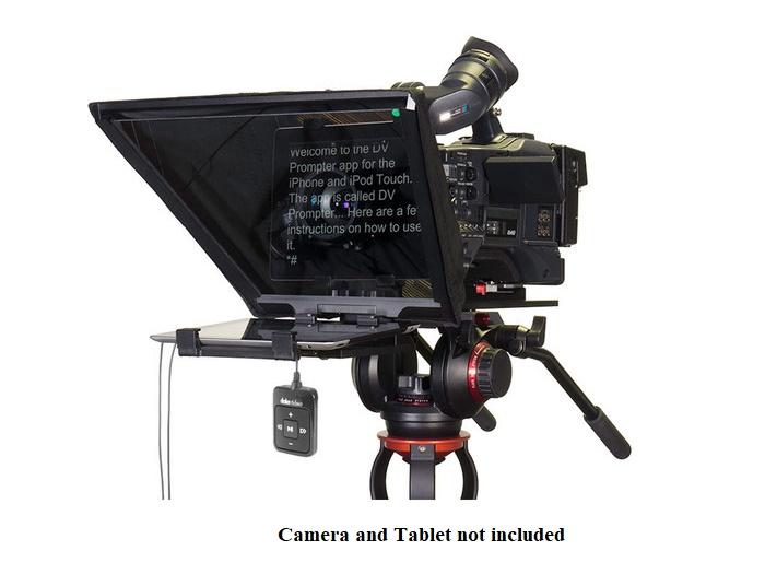 Datavideo TP650 PK TP-650B Prompter and Hard Case Kit for iPad/Android Tablets w Bluetooth Remote