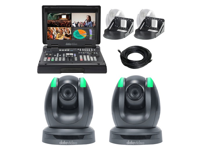 Datavideo EZ STREAMING PACKAGE C1 EZ Streaming Package C1 with HS-1600T MKII and PTC-150TL PTZ Cameras
