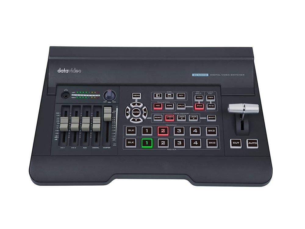 Datavideo SE-500HD-b 4-Channel HDMI 1080p Video Switcher with Built-In Audio Mixer