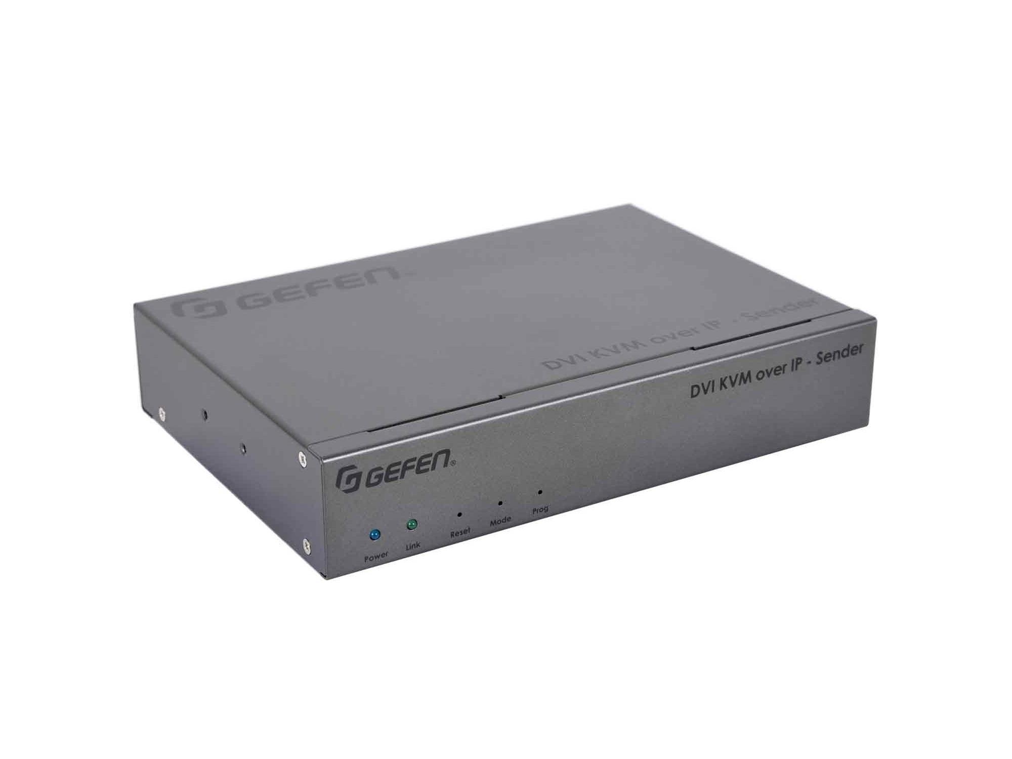 Gefen EXT-DVIKA-LANS-TX DVI KVM over IP Extender (Transmitter) with USB/Audio/RS-232/IR