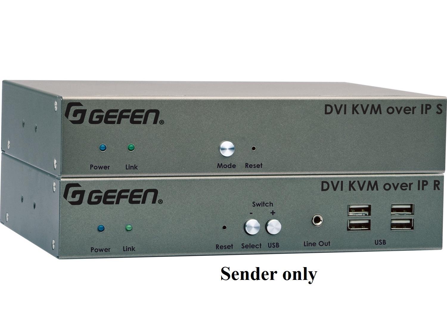 Gefen EXT-DVIKVM-LAN-LTX DVI KVM over IP Extender (Transmitter) with Local DVI Output