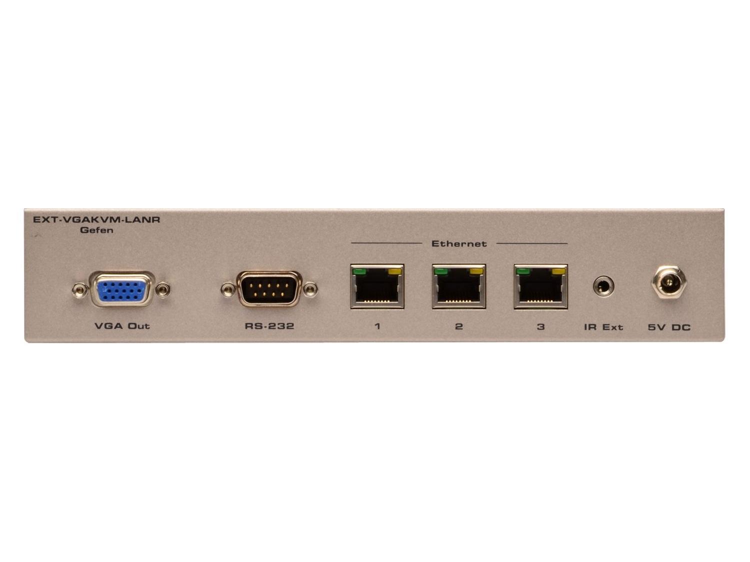 Gefen EXT-VGAKVM-LANRX VGA/USB/analog audio/RS-232/IR Extender (Receiver)