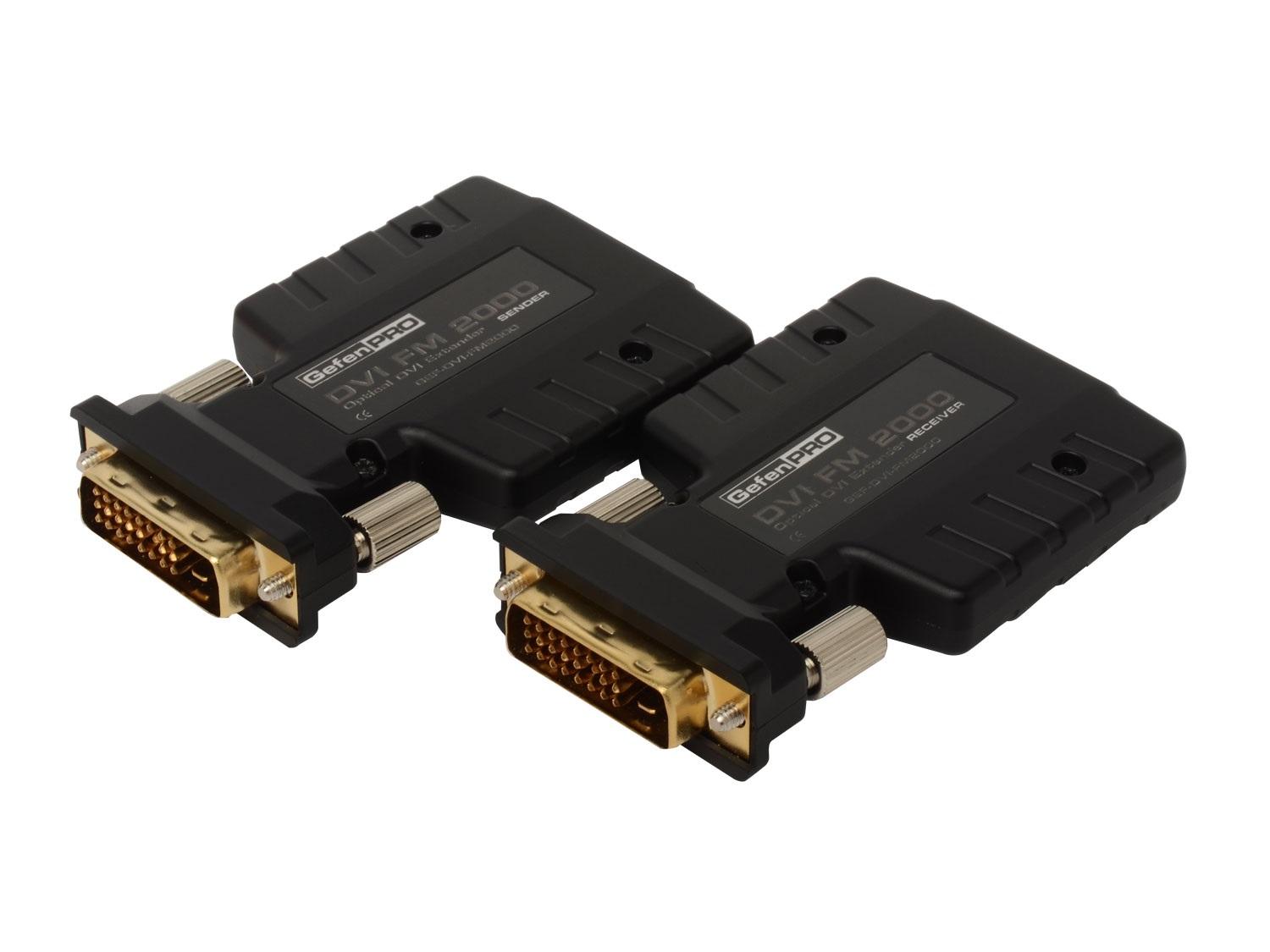 Gefen GEF-DVI-FM2000 PRO Dual Link DVI Fiber Optic Extender (Receiver/Sender) Kit