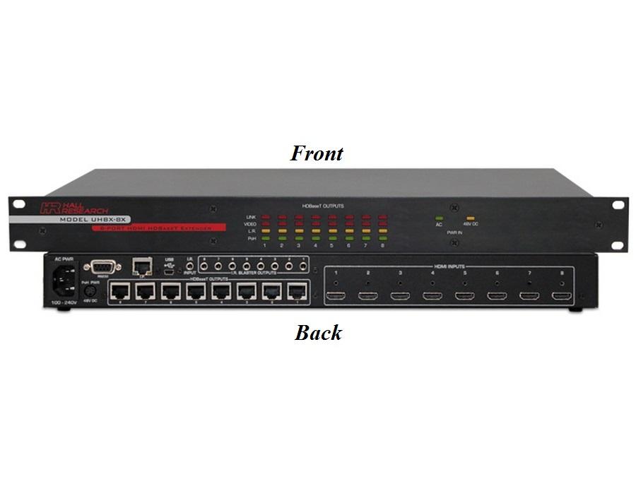 Hall Research UHBX-8X HDMI Multi-Port Extender (Sender) with HDBaseT