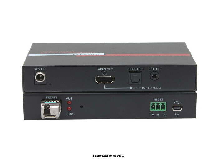 Hall Technologies FXT-460-R 4K HDMI 2.0 Fiber Optic Extender (Receiver)