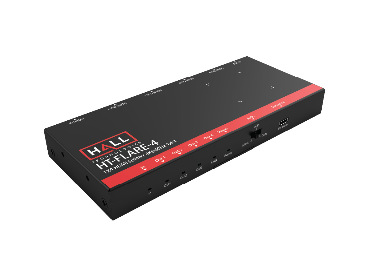 Spliter Ht Make an Offer for HT-FLARE-4 Hall Technologies 1x4 HDMI Splitter / 4K60 ...
