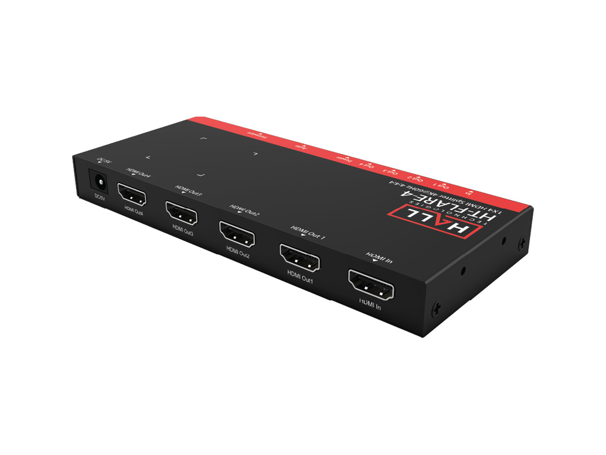 Spliter Ht Make an Offer for HT-FLARE-4 Hall Technologies 1x4 HDMI Splitter / 4K60 ...