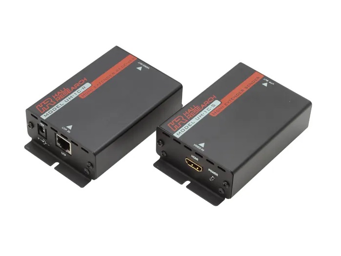 Hall Technologies UH-1C-b HDMI over a Single CAT5e/6 Re-clocking Extender (Transmitter/Receiver) Kit