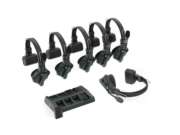 Hollyland HL-Solidcom C1-6S Full-Duplex Wireless DECT Intercom System with 6 Headsets (1.9 GHz)