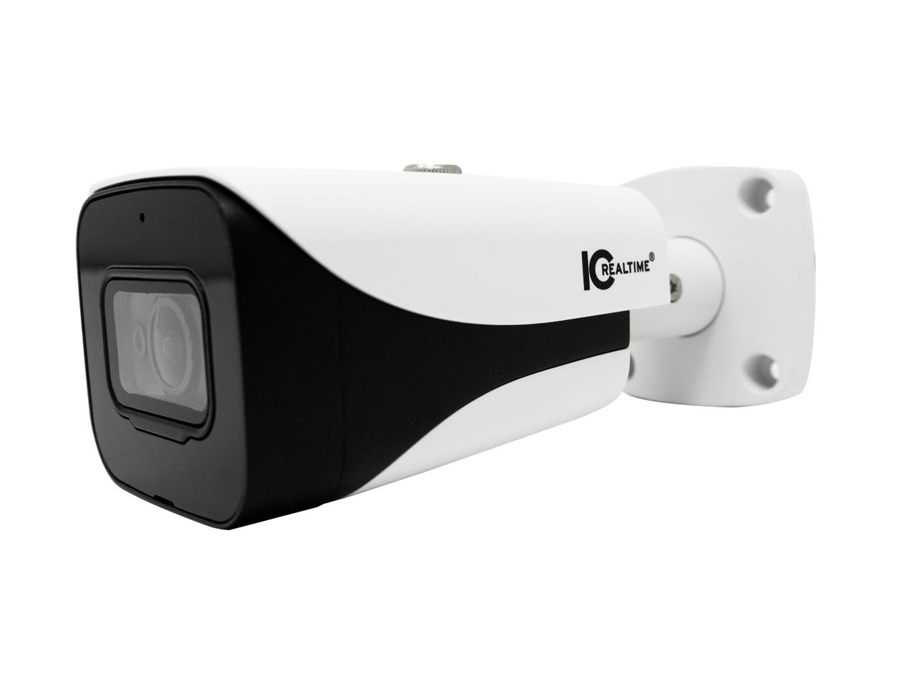 ICRealtime AVS-4KB8012-IR 8MP HD-AVS Indoor/Outdoor Mid Size Bullet Camera/2.8mm Lens/130ft Smart IR/Built-in Mic/12VDC