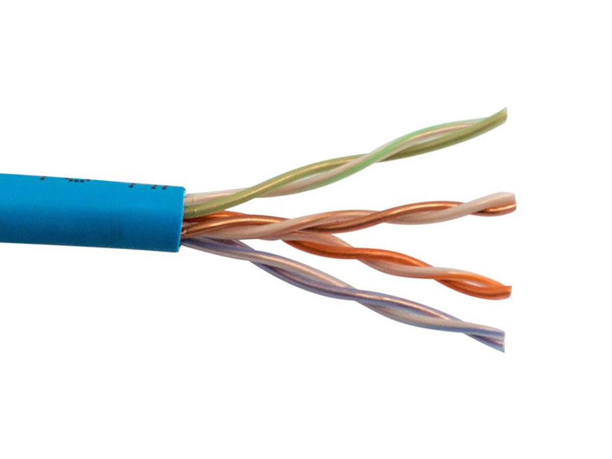 ICRealtime CAT5E-P-BL CAT5E PLENUM CABLE UTP- 350 MHz 24AWG SOLID BC 4PR, BLUE