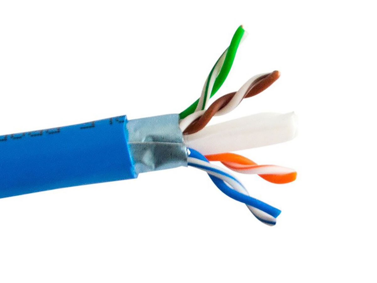 ICRealtime CAT6SH-BL CAT6 SHIELDED F/UTP- ENHANCED 550MHz 23AWG SOLID BC 4PR CABLE, BLUE