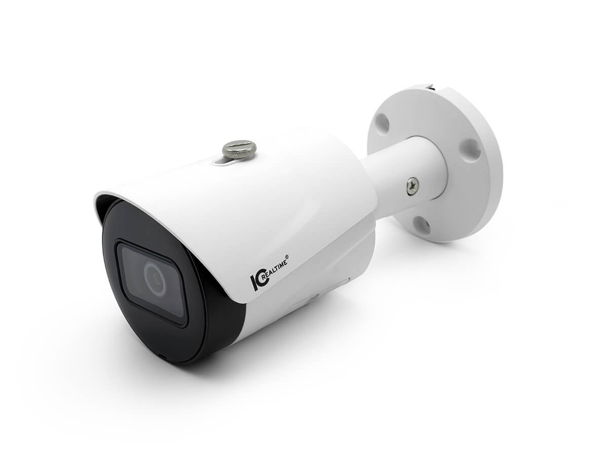 ICRealtime IPEG-B20F-IRW2 2MP IP Indoor/Outdoor Small Size Bullet Camera/2.8mm Lens/98ft IR/PoE Capable