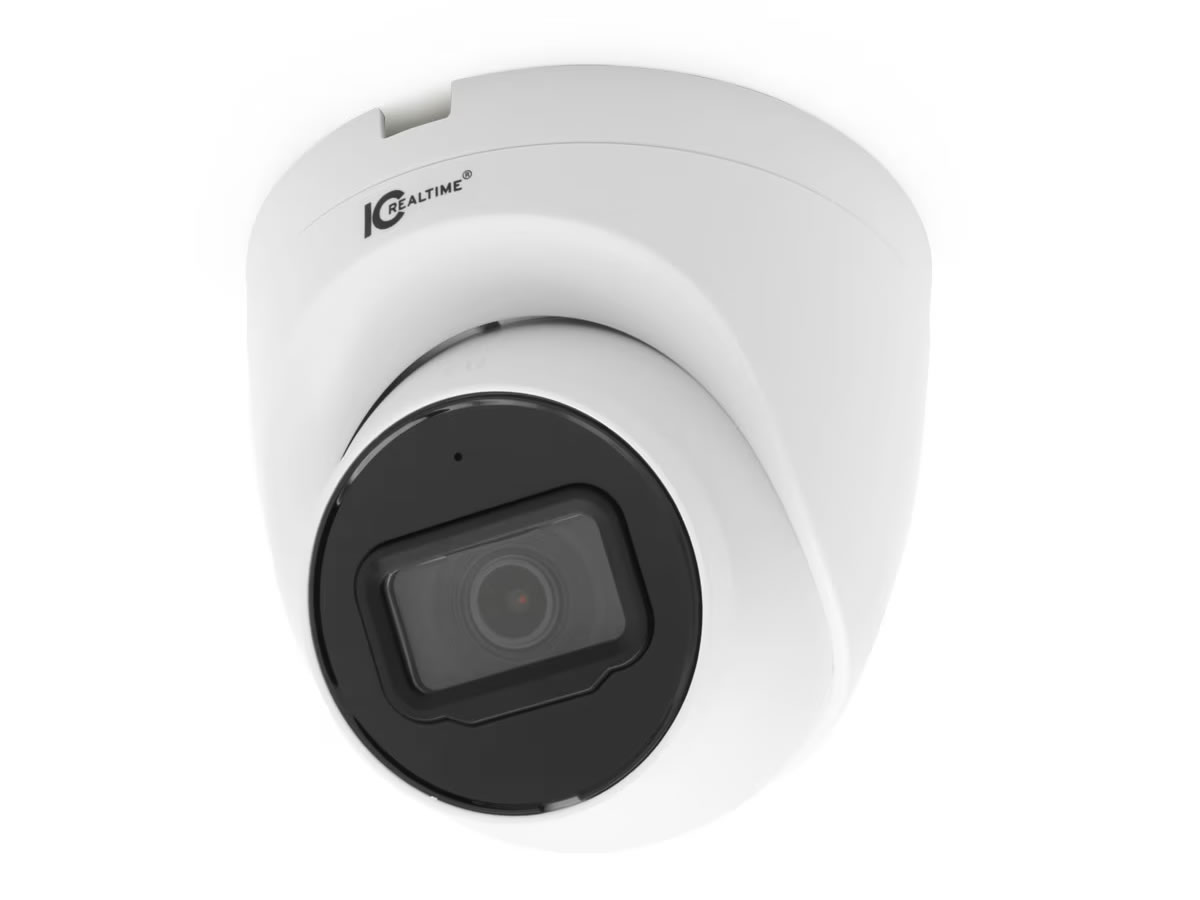 ICRealtime IPEG-E40F-IRW3 4MP IP Indoor/Outdoor Eyeball Dome Camera/30fps/95° Angle/IR Night Vision
