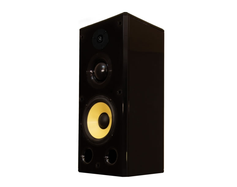 Induction Dynamics S1.8-BG S1.8 Single Bookshelf Speaker Black Gloss/8 in Woofer/200 W RMS